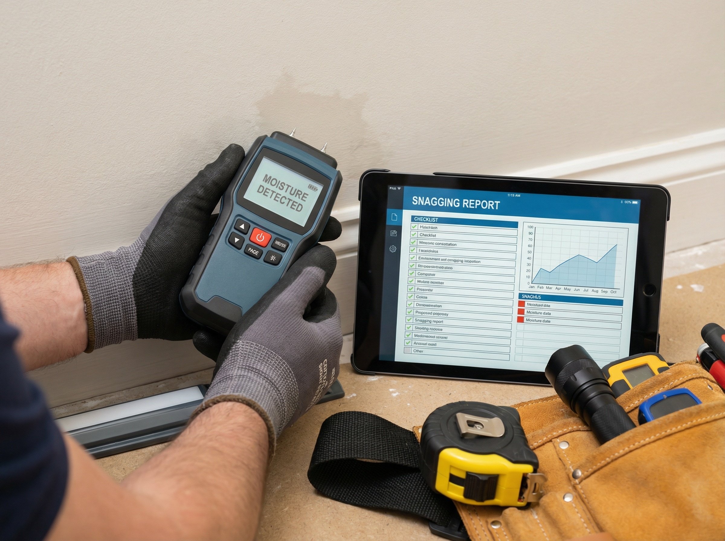 Professional snagging inspection tools and equipment